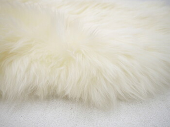 ムートンフリース 約60×130cm 長毛 厚手 M-511-F ホワイト 送料無料-5