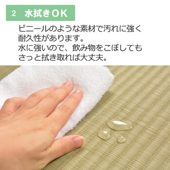 PO織込座布団 祇園 ぎおん グリーン 約55×55×H5cm 2セット 送料無料-3