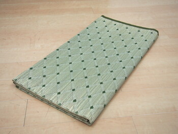 国産柄上敷き 本間8畳　花ござ ダイヤ 送料無料-9