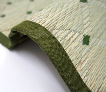 国産柄上敷き 本間8畳　花ござ ダイヤ 送料無料-7