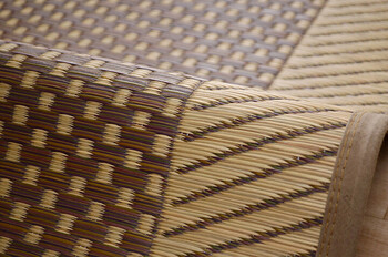 ラグ 夏用 い草 シンプル モーニング2 約191×250cm 送料無料-15