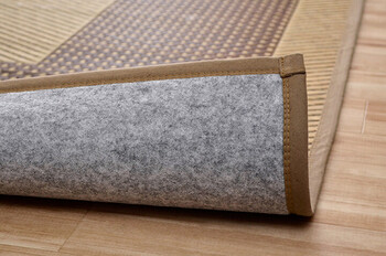 ラグ 正方形 夏用 ふっくら い草 シンプル DXモーニング2 約191×250cm 送料無料-17