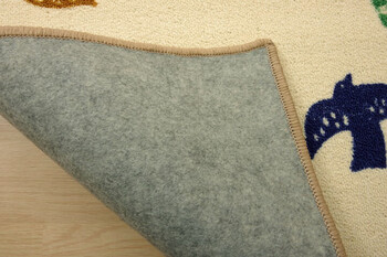 ラグ デスクカーペット 約100×130cm デスクマット マット ラグ ルームマット テレワーク 北欧 エルム 送料無料-7