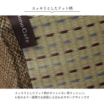 クッションくつろぎ い草 抗菌防臭 シンプル 小林製薬コバガード クリア ゆったりクッション 2個セット 送料無料-3