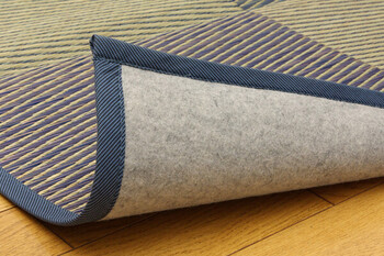 カーペット い草 花ござ カーペット 江戸間2畳 約174×174cm 裏 不織布） DXパルコ 送料無料-6