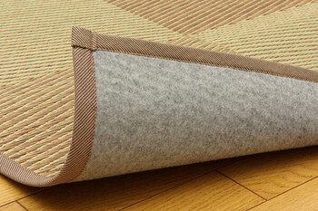 カーペット い草 花ござ カーペット 江戸間2畳 約174×174cm 裏 不織布） DXパルコ 送料無料-8