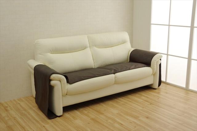 ソファーカバー 約50×370cm 引っかき傷防止 抗菌 シワになりにくい ずれにくい スクラッチ 座面 送料無料-9
