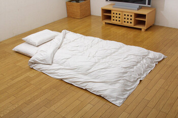 掛け布団カバー アイボリー約150×210cm 寝具 機能性 羽毛タッチ クリーンガード 掛布団カバー 送料無料-3