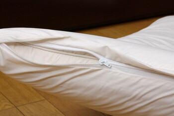 敷き布団カバー アイボリー約105×215cm シングル 寝具 機能性 羽毛タッチ クリーンガード 敷布団カバー 送料無料-6