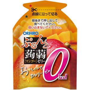 オリヒロ ぷるんと蒟蒻ゼリーパウチ カロリーゼロ 巨峰＋マスカット＋マンゴー 5個セット 送料無料-3