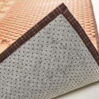 ラグ 水をはじくい草コンパクトラグ 約120×180cm 裏貼有 滑りにくい加工付き キハチ ブラウン 送料無料-4