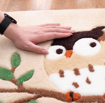 玄関マット 屋内 洗える 滑りにくい加工付き グーフォ 約50X80cm 送料無料-6