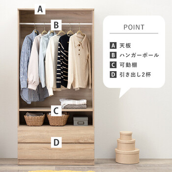 ワードローブ RKK-1622 送料無料-1
