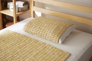 天然素材 竹から出来た敷パッド 約140×150cm 冷感 ひんやり 送料無料-7