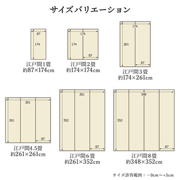 敷物 花ござ 江戸間4.5畳(約261×261cm)国産 純国産 日本製 い草 掛川織 モダン 抗菌防臭 自然素材 大自然 送料無料-8