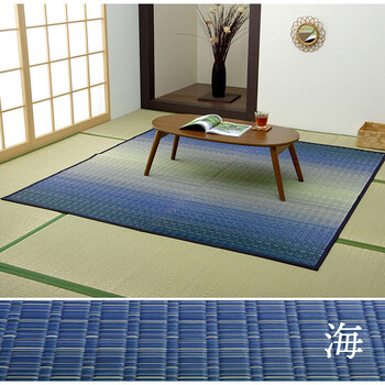 敷物 花ござ 江戸間3畳(約174×261cm) 国産 純国産 日本製 い草 掛川織 モダン 抗菌防臭 自然素材 大自然 送料無料-6