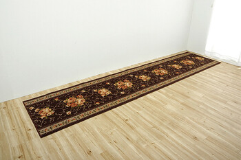 廊下敷き マット 約79×340cm 花柄 エレガンス 撥水 撥水キャンベル 廊下敷き 送料無料-8