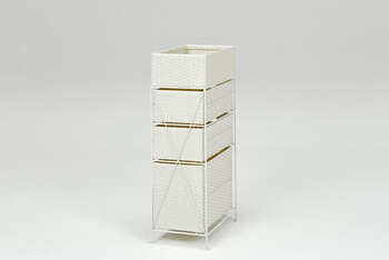 ランドリー 幅25.5×奥行40.5×高さ80cm 3色 RAN-2420 送料無料-4