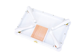 折れ脚テーブル MT 6040WH ホワイト 送料無料-6