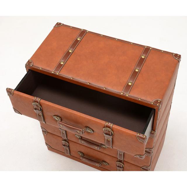 トランク型チェスト CHESTER MCH 6014LBR チェスト 送料無料-3