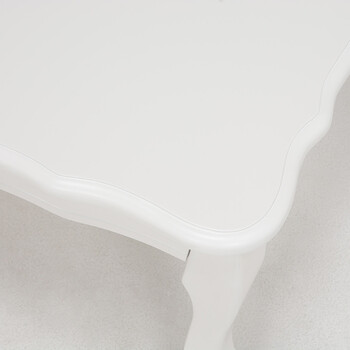 折れ脚テーブル　FEMININE WOOD FURNITURE MT 6030WH 送料無料-3