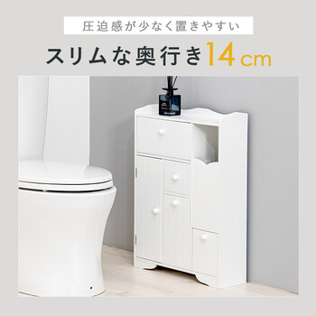 WOOD PRODUCTS トイレラック MTR-6510WH 送料無料-1