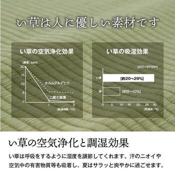 カーペット 純国産 い草 江戸間2畳(約176×176cm) 上敷き 上質ない草で作った カーペット 双目織 白浜 送料無料-8