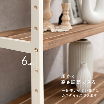 オープンラック WOOD PRODUCTS MCC 6142WS ラック 送料無料-5