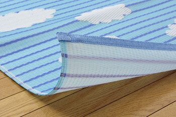 カーペット 日本製洗える PPカーペット 約174×174cm くもアウトドアにも 送料無料-5