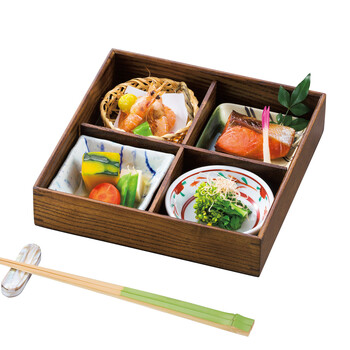 和食器 和美 wabi ミニ松花堂弁当 身 仕切付 送料無料-2