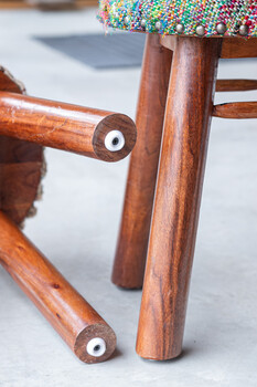 アジアンテイストの可愛らしいファブリックスツール ienowa スツール アルメニア2色 送料無料-10