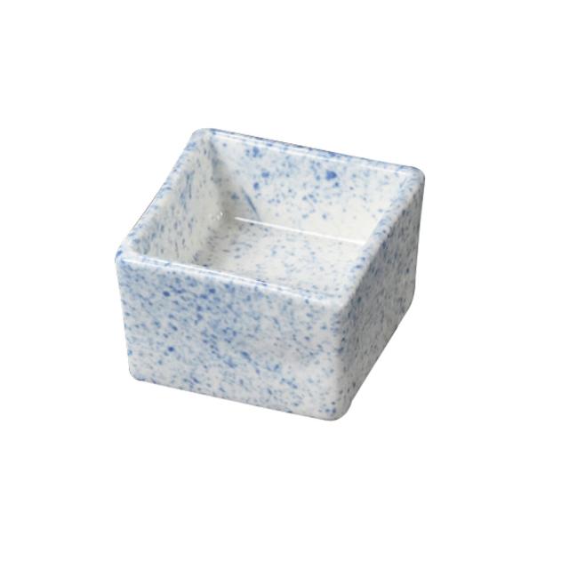 和食器 陶器 角型高台珍味入 ルリ 黄釉 青磁 白 吹墨 4セット 送料無料-5