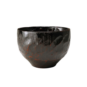 和食器 大汁椀 楕円 大 根来 曙 送料無料-1