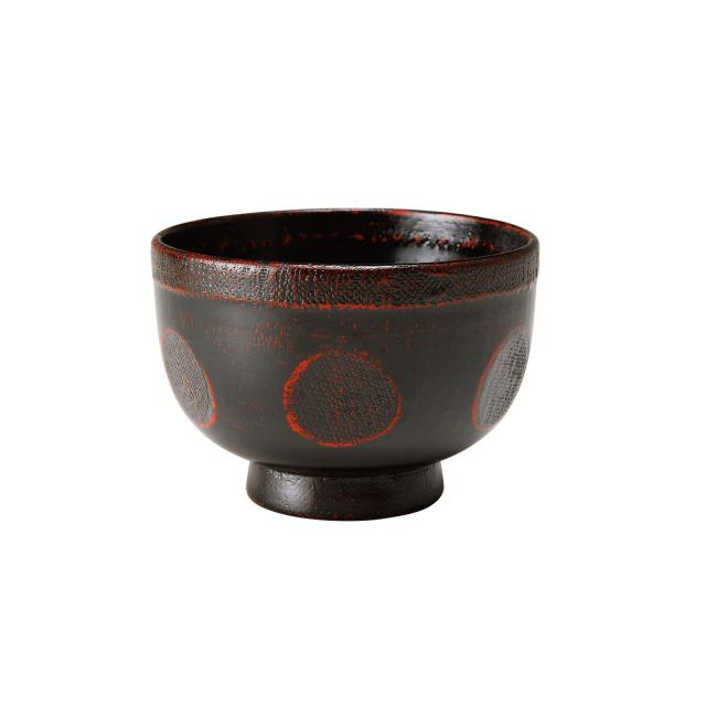 和食器 汁椀 布張エクボ 根来 曙 同色 2セット 送料無料-1