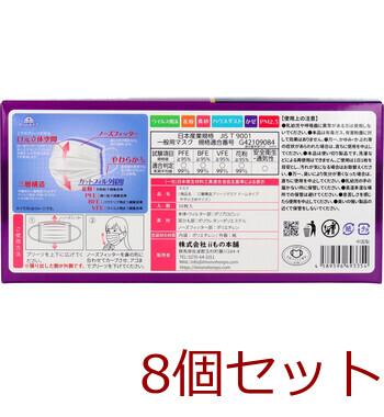 マスク 三層構造 口元空間ドーム型マスク 女性向けゆったりタイプ 50枚入 8セット 送料無料-2