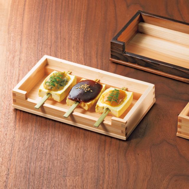 和食器 ひのき田楽皿 クリアー 送料無料-1