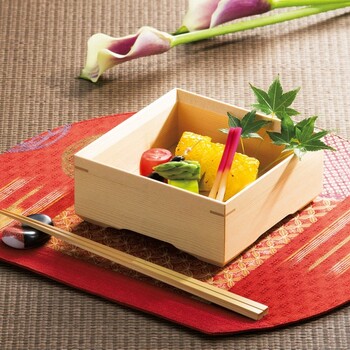 入荷予定　和食器 白木弥生料理箱 送料無料-1