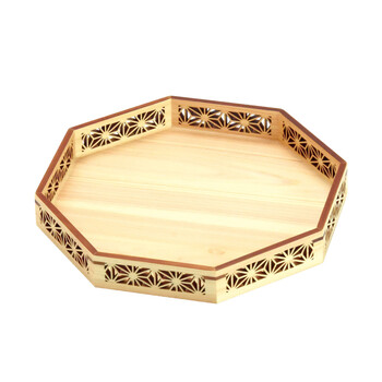 和食器 ひのき細密八角膳 青海波 麻の葉 七宝 送料無料-1