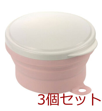 使っていいね たためる入れ歯ケース フック穴付 ピンク 3セット 送料無料-2