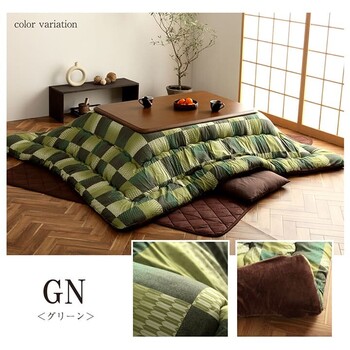 こたつ布団 約205×245cm 単品 和柄 市松模様 大河 送料無料-8