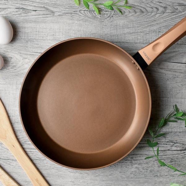 IH対応フライパン２６cmVISIONSGOLDCoating 送料無料 即日発送-1