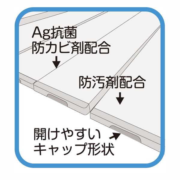 ＡＧスリム収納フロフタＭ−１１７０ｘ１１０ｃｍ用ホワイト 送料無料 即日発送-2