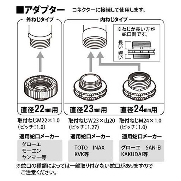 シャワー付蛇口コネクター混合水洗用二又タイプブルー 送料無料 即日発送-2