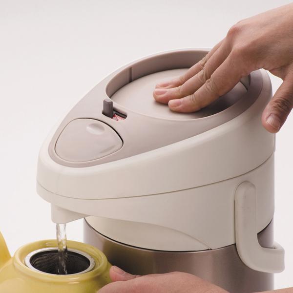 ホッとタイムダブルステンレスエアーポット２．５Ｌメタルブラウン 送料無料 即日発送-2