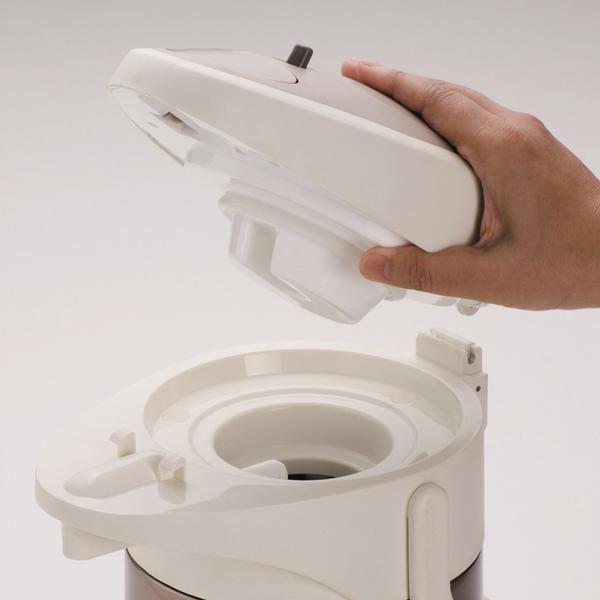 ホッとタイムダブルステンレスエアーポット２．５Ｌメタルブラウン 送料無料 即日発送-4