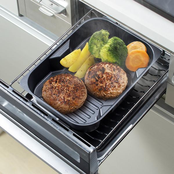 グリル名人plusスタッキングプレート深型 2個セット 送料無料 即日発送-1