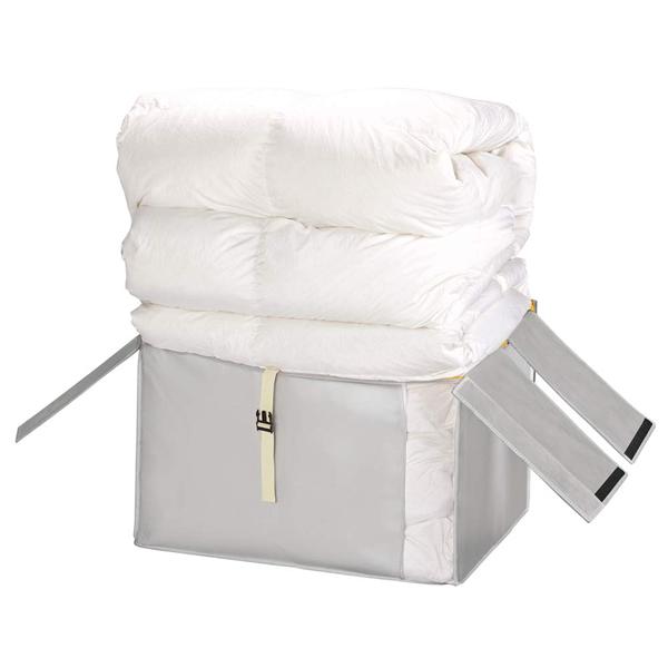 コンパクト優収納アルファＬグレー 2個セット 送料無料 即日発送-1