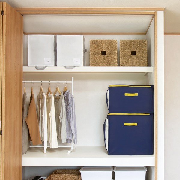 コンパクト優収納アルファＬネイビー 2個セット 送料無料 即日発送-5