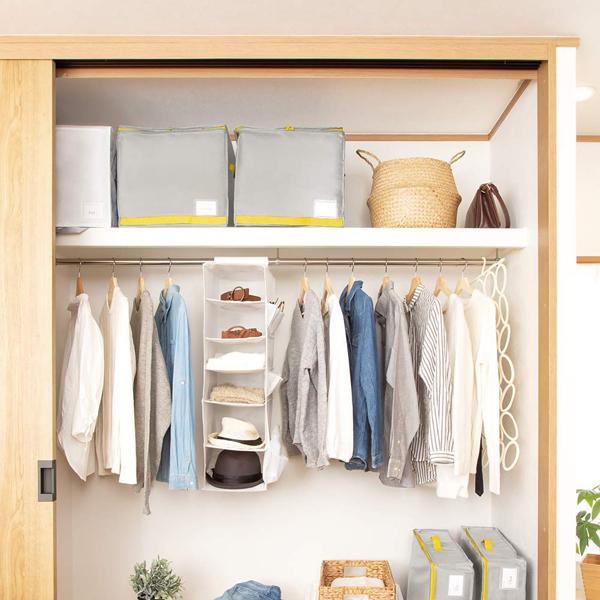 コンパクト優収納アルファ棚上用グレー 2個セット 送料無料 即日発送-4