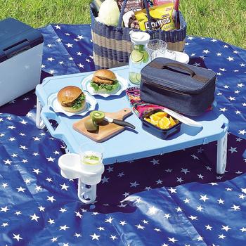 ピクジェネハンディーテーブル63×63cmブルー 送料無料 即日発送-2